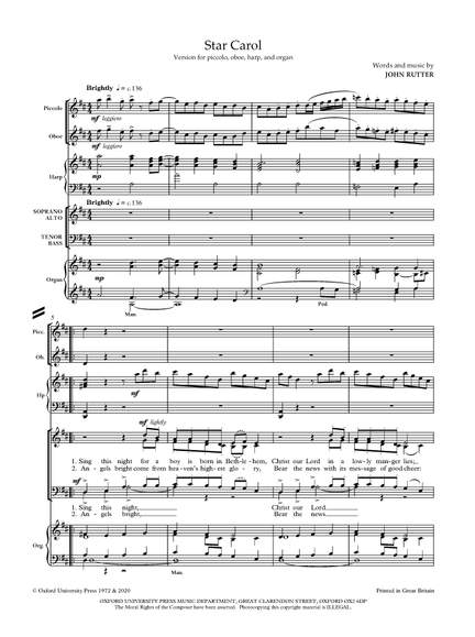 Rutter, John: Star Carol