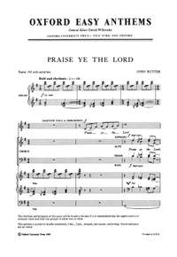 Rutter, John: Praise ye the Lord