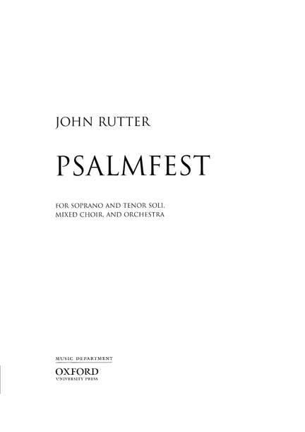 Rutter, John: Psalmfest