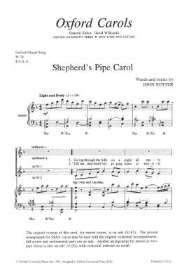 Rutter, John: Shepherd's Pipe Carol