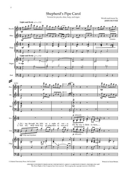 Rutter, John: Shepherd's Pipe Carol