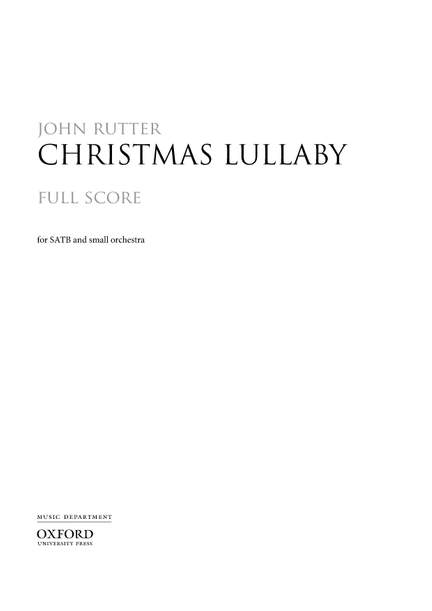 Rutter, John: Christmas Lullaby