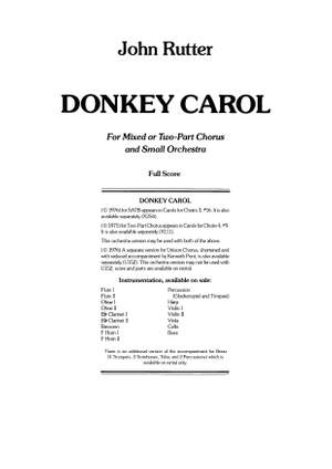 Rutter, John: Donkey Carol