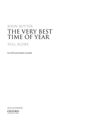 Rutter, John: The Very Best Time of Year
