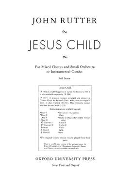 Rutter, John: Jesus Child