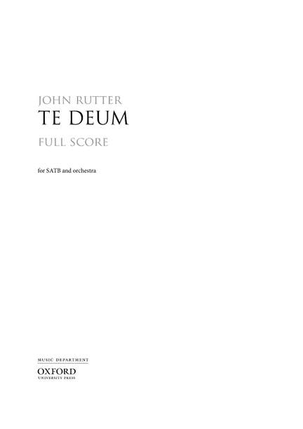Rutter, John: Te Deum