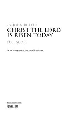 Rutter, John: Christ the Lord is risen today