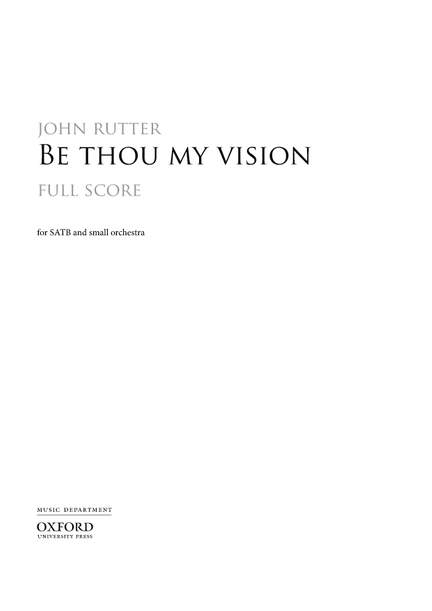 Rutter, John: Be thou my vision