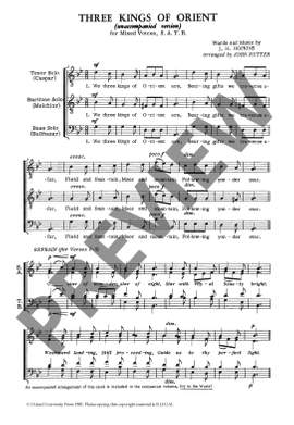 Rutter, John: Three kings of Orient