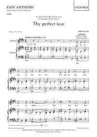 Rutter, John: Thy perfect love