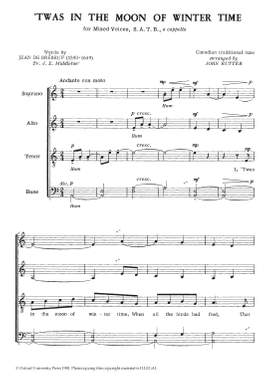 Rutter, John: Twas in the moon of winter time