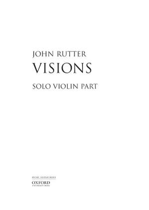 Rutter, John: Visions