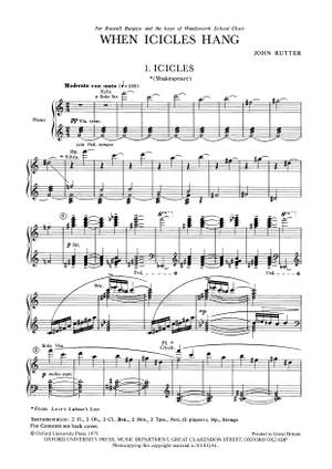 Rutter, John: When Icicles Hang