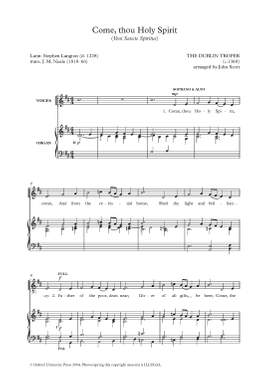 Scott, John: Come, thou Holy Spirit