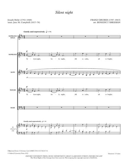 Sheehan, Benedict: Silent night