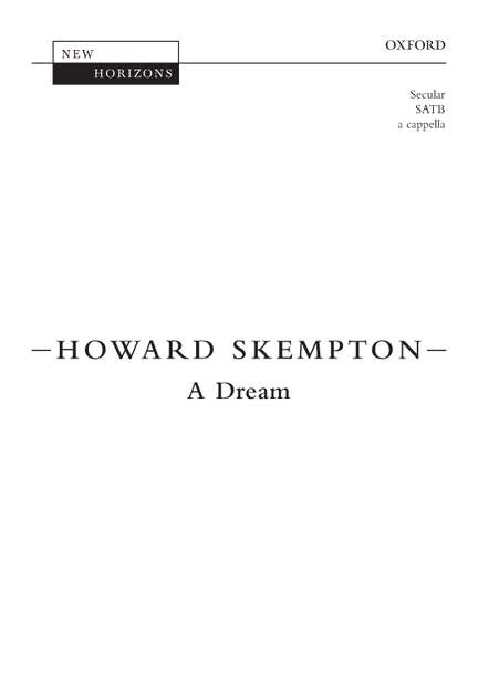 Skempton, Howard: A Dream