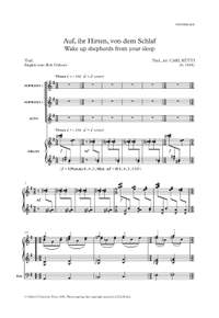 Rütti, Carl: Auf, ihr Hirten, von dem Schlaf (Wake up shepherds from your sleep)
