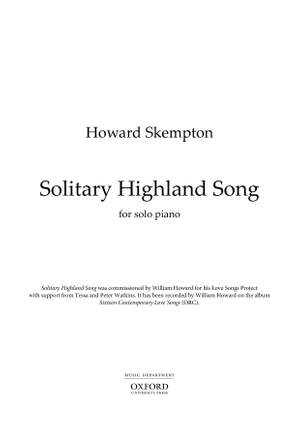 Skempton, Howard: Solitary Highland Song