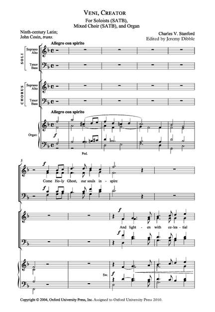 Stanford, Charles: Veni, Creator