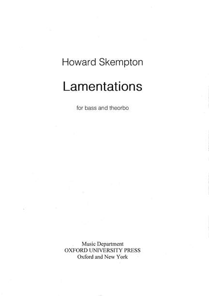 Skempton, Howard: Lamentations