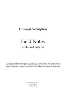 Skempton, Howard: Field Notes