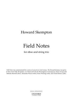 Skempton, Howard: Field Notes