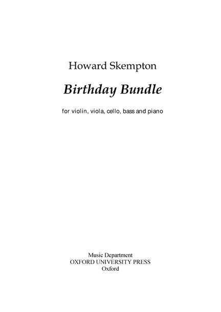Skempton, Howard: Birthday Bundle