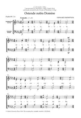Skempton, Howard: Ostende nobis Domine
