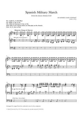 Stewart, Humphrey John: Spanish Military March from the music-drama Gold