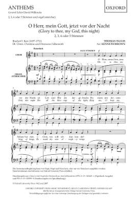 Tallis, Thomas/Brown, Kenneth: O Herr, mein Gott, jetzt vor der Nacht (Glory to thee, my God, this night)