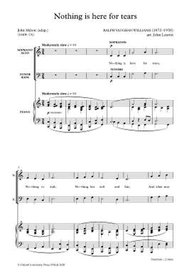 Vaughan Williams, Ralph/Leavitt, John: Nothing in here for tears