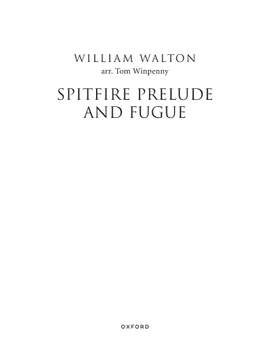 Walton, William and Winpenny, Tom: Spitfire Prelude and Fugue