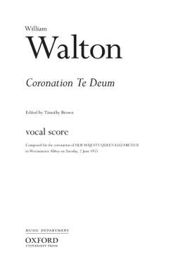 Walton, William/Brown, Timothy: Coronation Te Deum