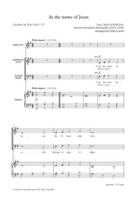 Vaughan Williams, Ralph/Leavitt, John: At the name of Jesus