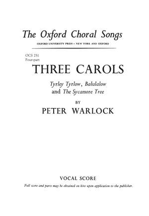 Warlock, Peter: Three Carols