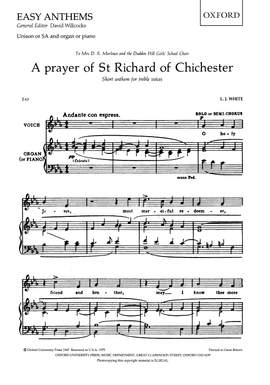 White, L. J.: A Prayer of St Richard of Chichester