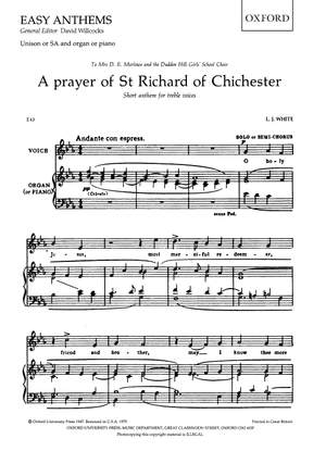 White, L. J.: A Prayer of St Richard of Chichester