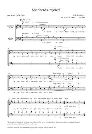 Barnett, Carol: Shepherds, rejoice!