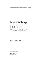 Wilberg, Mack: Lament