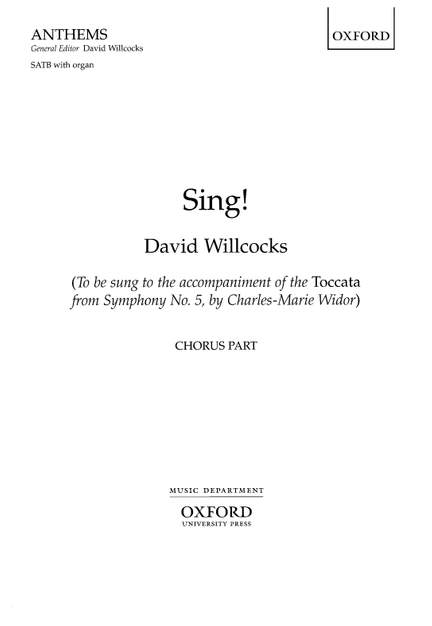 Willcocks, David: Sing!