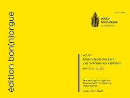 Bach, J S: Vier Sinfonias aus Kantaten