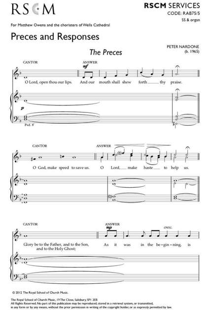Peter Nardone: Preces and Responses