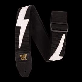 Ernie Ball Premium Strap White Lightning