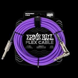 Ernie Ball Flex Instrument Cable Straight/Angled 20ft - Purple
