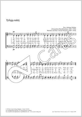 Naujalis, Juozas: Tyliaja nakti