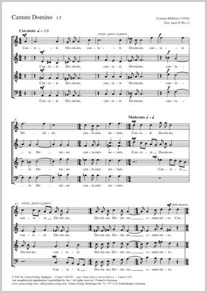 Miskinis, Vytautas: Cantate Domino | Presto Music