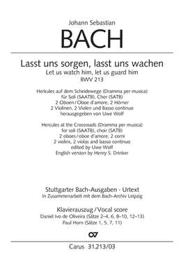 Bach, JS: Lasst uns sorgen, lasst uns wachen, BWV213