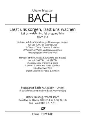 Bach, JS: Lasst uns sorgen, lasst uns wachen, BWV213