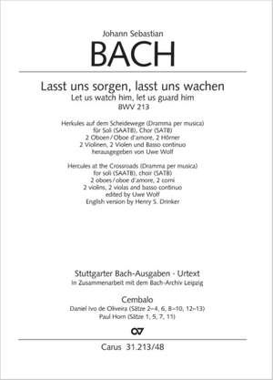 Bach, JS: Lasst uns sorgen, lasst uns wachen, BWV213