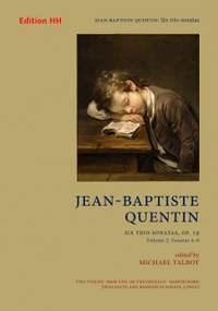 Quentin, J: Six Trio Sonatas 2 op. 19 Vol. 2